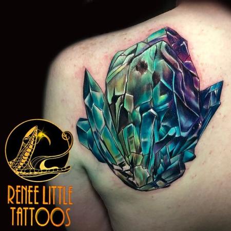 Color Crystal Tattoo Design Thumbnail